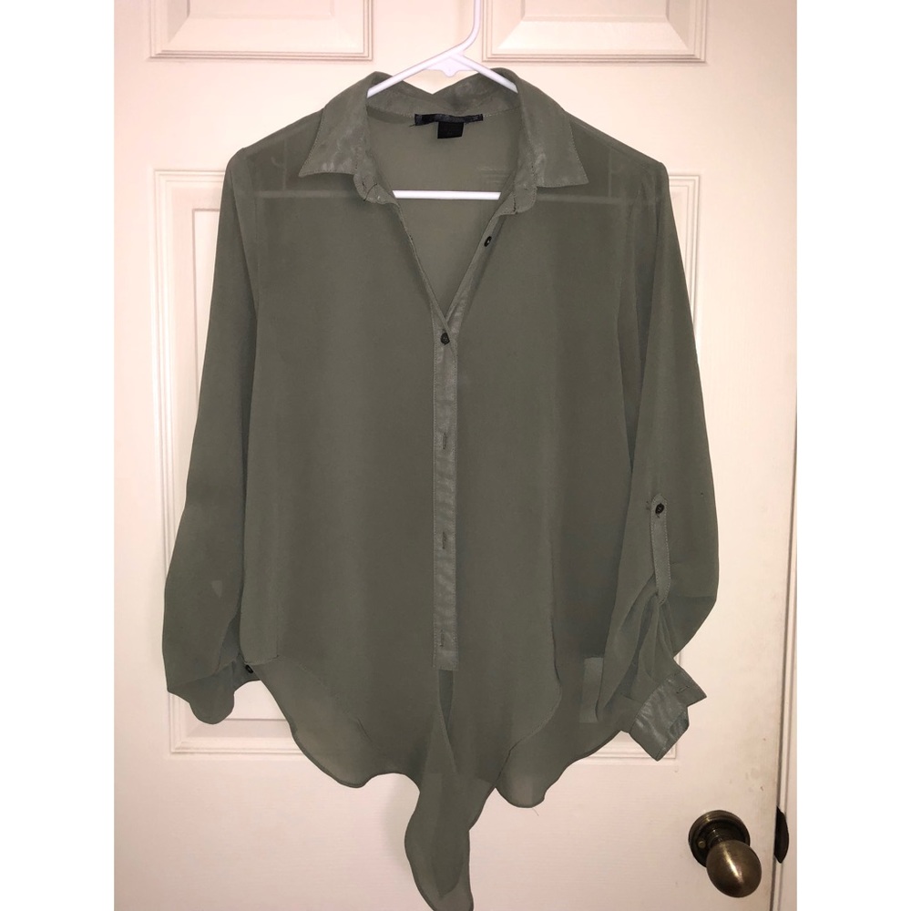 Green see through shirt (new)